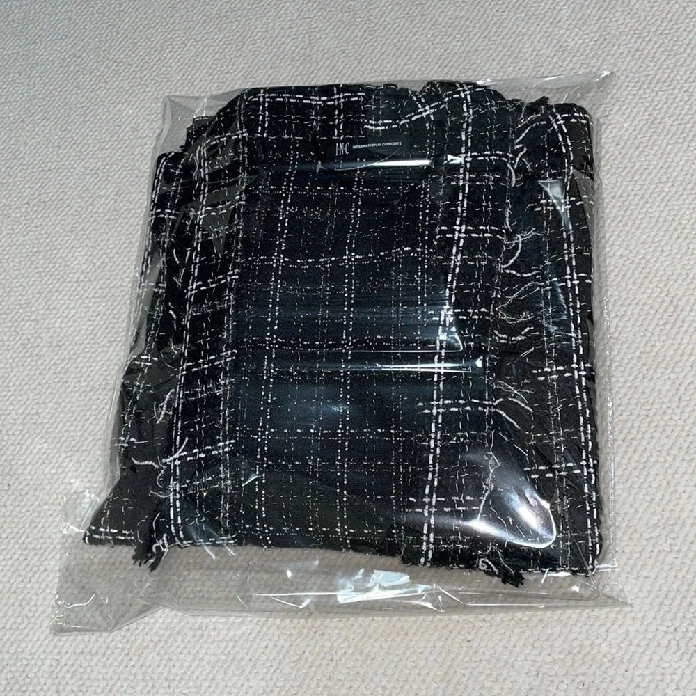 INC International Concepts Tweed Kimono Style Topper, One Size
